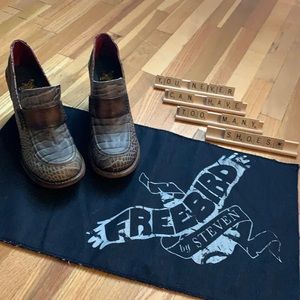 Freebird Bellevue taupe croc